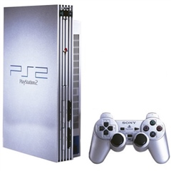 Playstation 2 Console, Silver (With 1 Pad), Unboxed - CeX